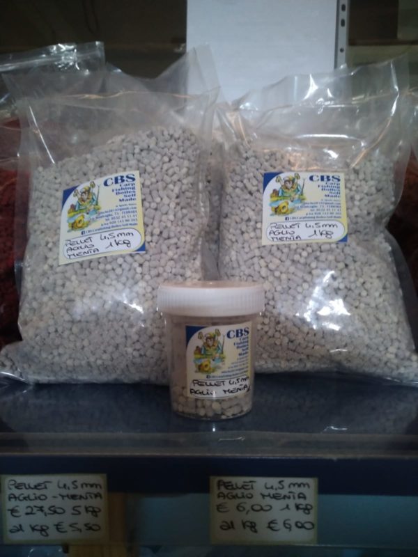 PELLET BIANCO 4,5 mm AGLIO E MENTA