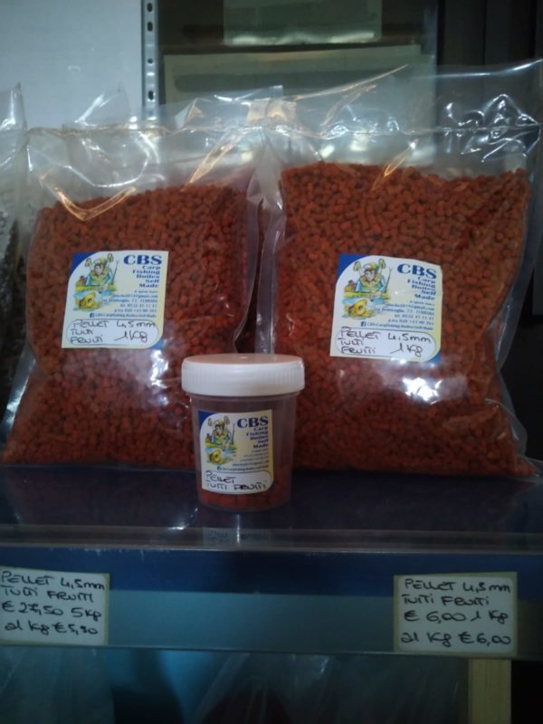 PELLET ARANCIO 4,5 mm TUTTI FRUTTI